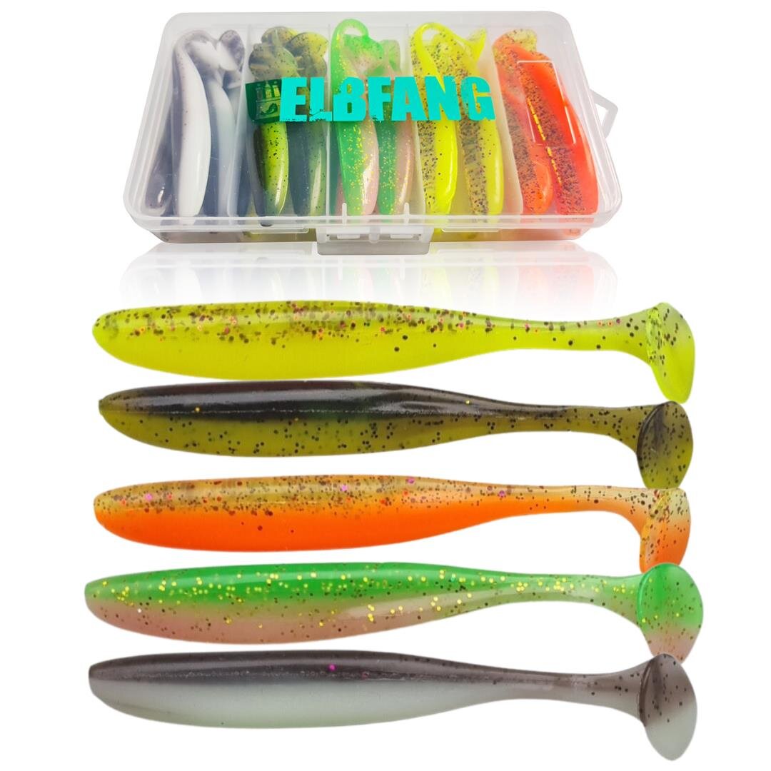 Köder-Sets: ELBFANG Zander Gummifisch-Set mit Köder-Box